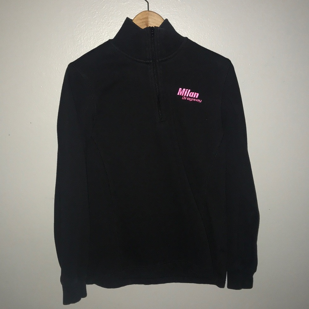 Half zip up race track jacket
